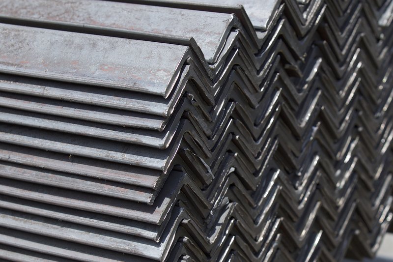 Metal profile angle in packs at the warehouse of metal products, Russia Angle Steel, Steel Angle, Angle Iron, L-Shaped Steel, Structural Angle, Bar Angle