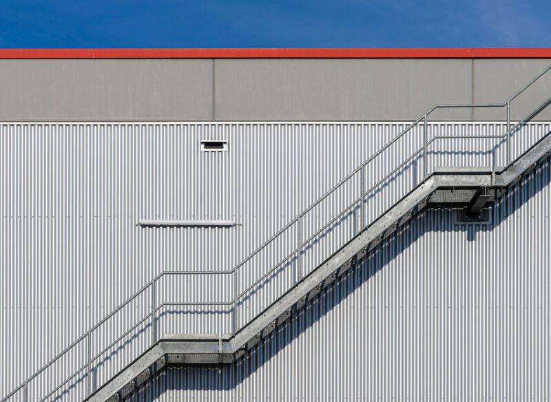 Galvanized Steel Prefabricated Stairs _ Fire Escape Staircases for Multi Story Buildings _ Competitive Pricing Space Saving Prefabricated Spiral Steel Staircase _ Custom Design for Indoor_Outdoor Use _ Easy Installation