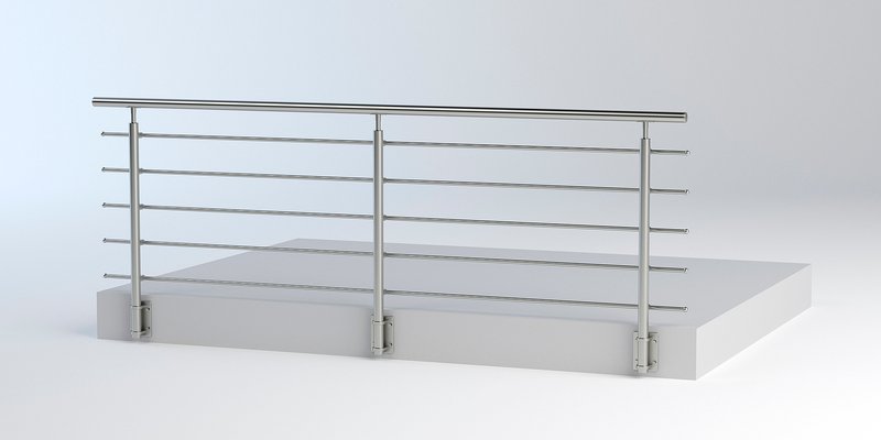 Custom Handrail System _ Platform Railing, Stair Handrail & Equipment Enclosure _ Stainless Steel _ Galvanized _ Factory Direct