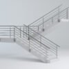 Custom Handrail System _ Platform Railing, Stair Handrail & Equipment Enclosure _ Stainless Steel _ Galvanized _ Factory Direct