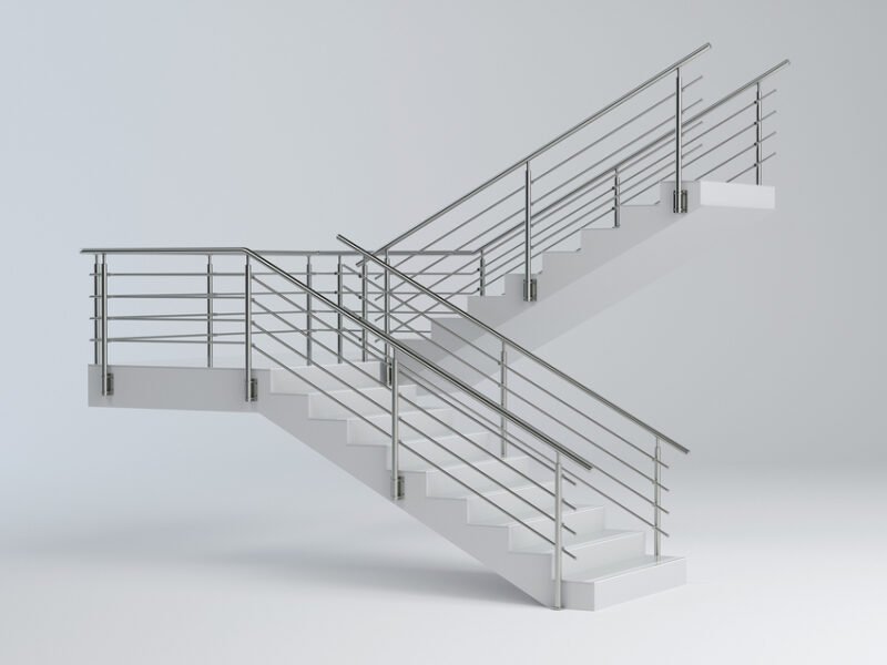Custom Handrail System _ Platform Railing, Stair Handrail & Equipment Enclosure _ Stainless Steel _ Galvanized _ Factory Direct