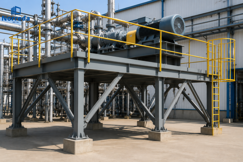 Pump equipment support platform