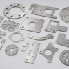 Custom metal cutting parts manufactured with laser cutting technology for industrial and construction applications.