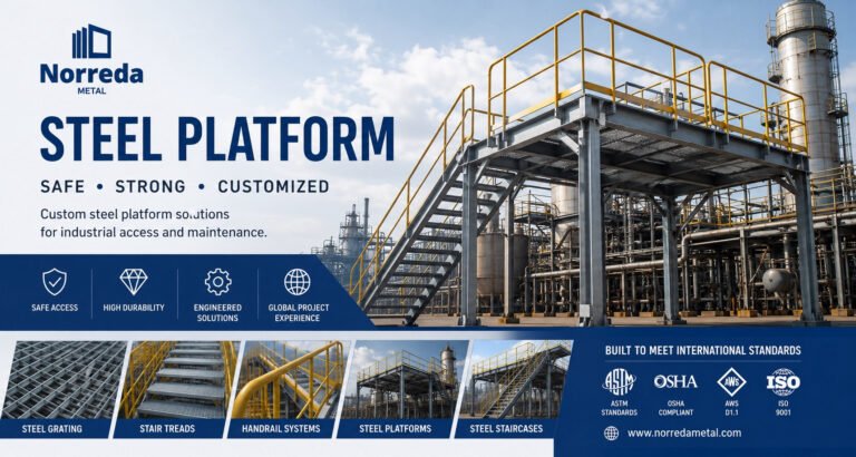 Heavy duty galvanized steel platform structure